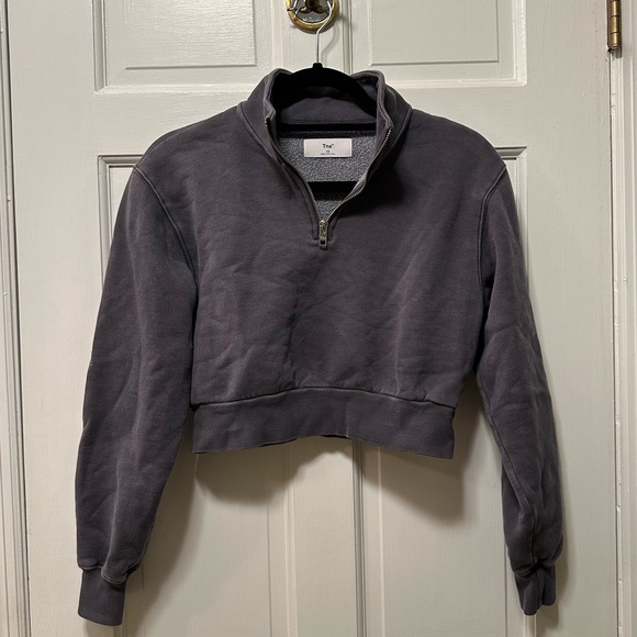 TNA Tops - TNA Cropped Quarter Zip